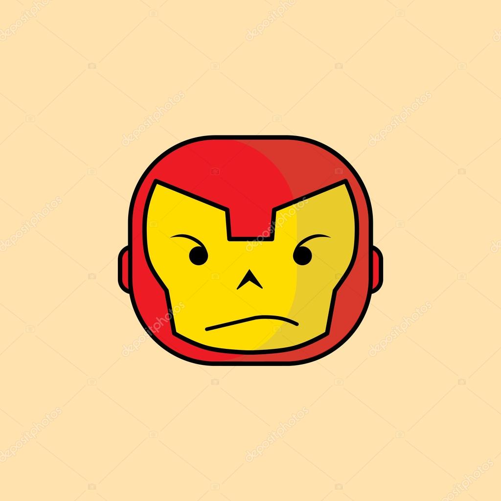 Superhero vector illustrations in a flat style