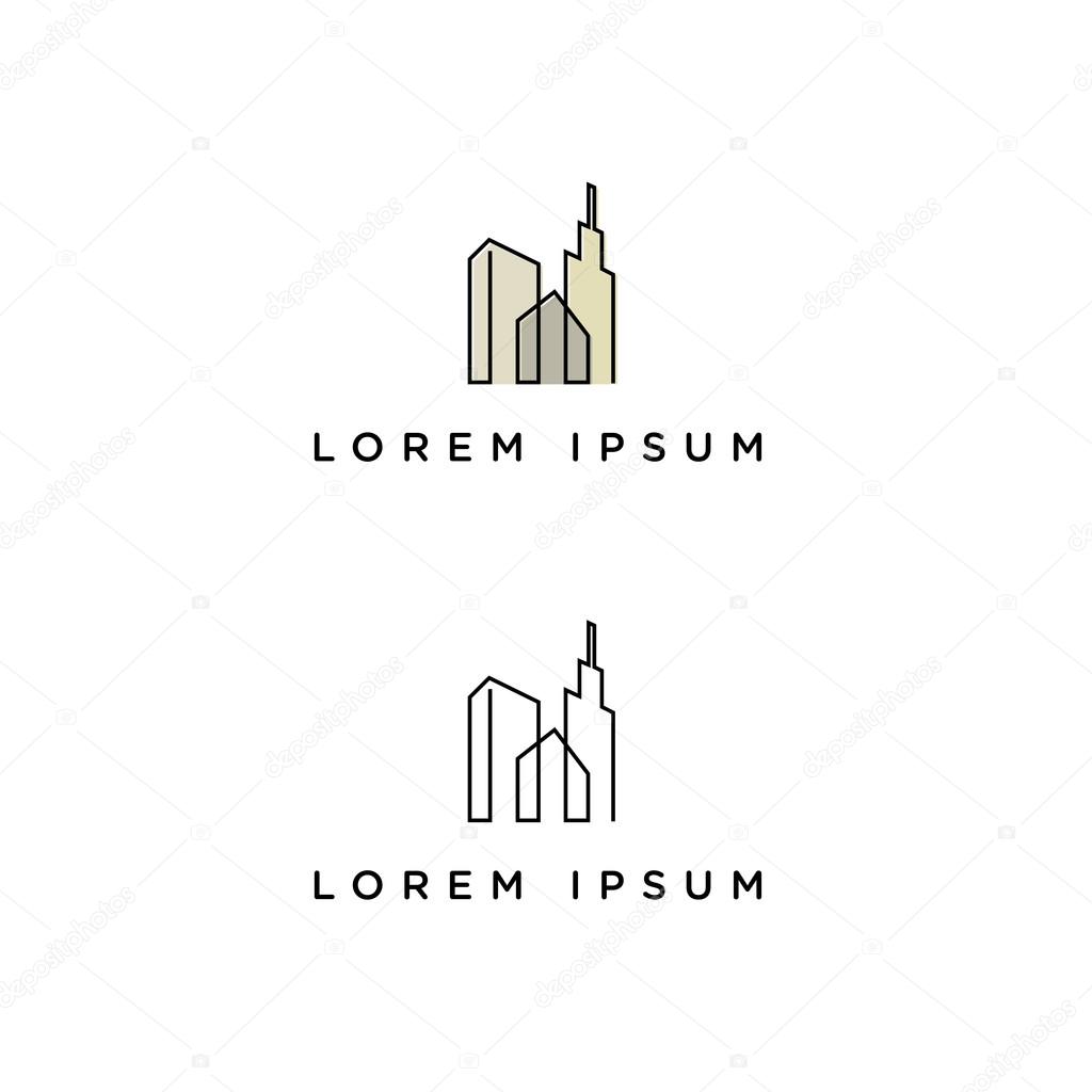 Vector template for an Architecture business company's logo