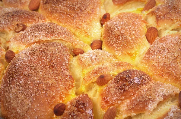 Смачний пиріг з мигдалем — стокове фото
