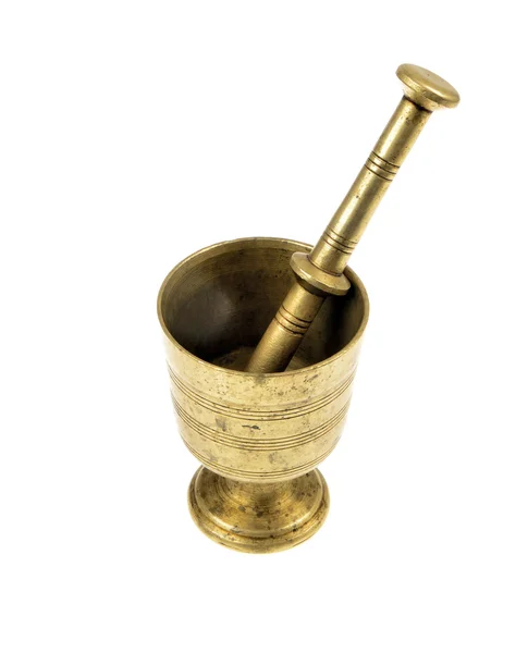 Old bronze mortar and pestle — Stock Photo, Image