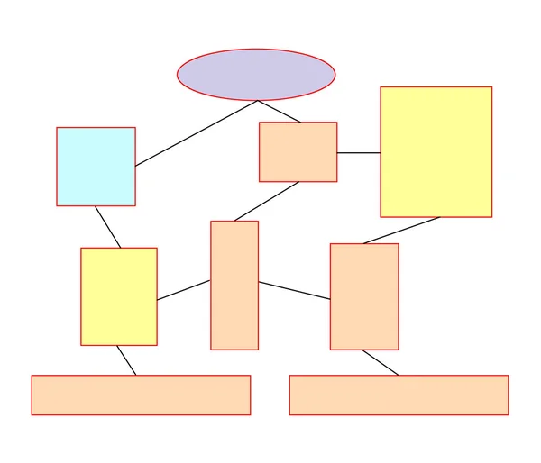 Diagrama de modelo de apresentação de negócios de layout — Fotografia de Stock