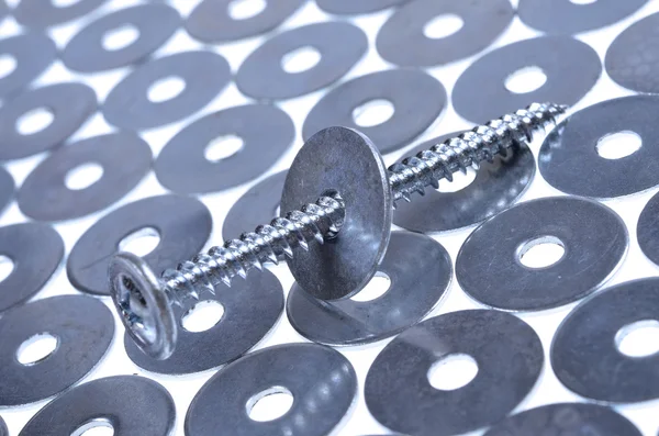 Screw  and washers — Stock Photo, Image