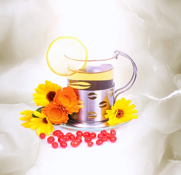Glass tea — Stock Photo, Image