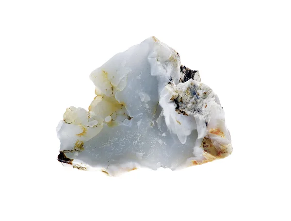 Одинарний грубий натуральний блакитний крейдяний камінь Стокова Картинка