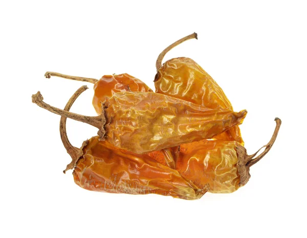 Сушеный красный, желтый перец чили — стоковое фото