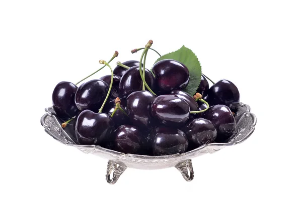 Ripe black cherries — Stock Photo, Image