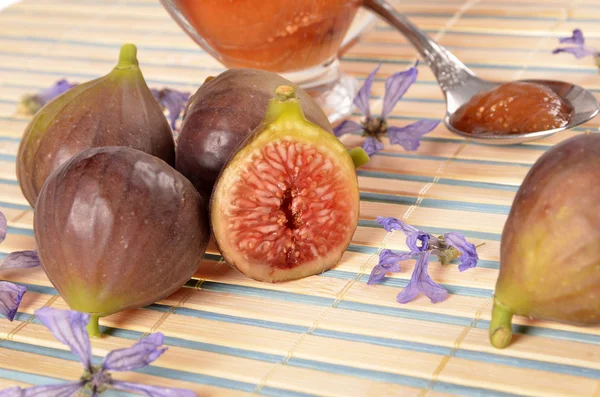 Figs, ara selai sendok — Stok Foto