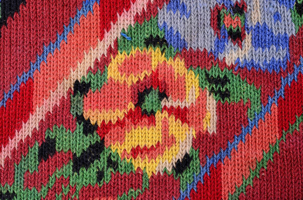 ethnic pattern of folk embroidery ,