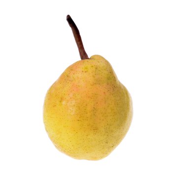 beyaz izole olgun sarı armut