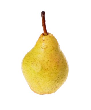 beyaz izole olgun sarı armut