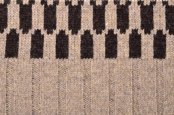 Tela de punto de lana marrón —  Fotos de Stock