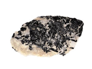 Siyah Turmalin kristal numune