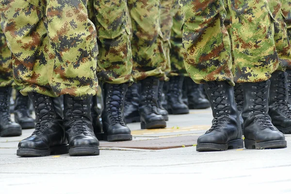 Commandos in a row — Stock Photo, Image