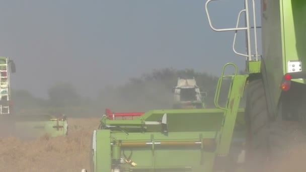 Landwirtschaftliche Arbeit mit modernen Maschinen — Stockvideo