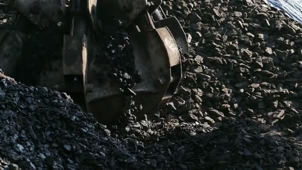 El carbón como fuente de energía térmica — Vídeo de stock