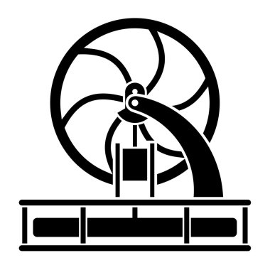 Modern stirling motoru model siluet