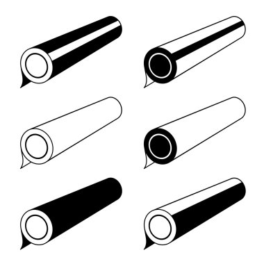 herhangi bir folyo siyah sembolleri rulo