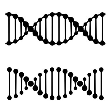DNA basit siyah sembolleri