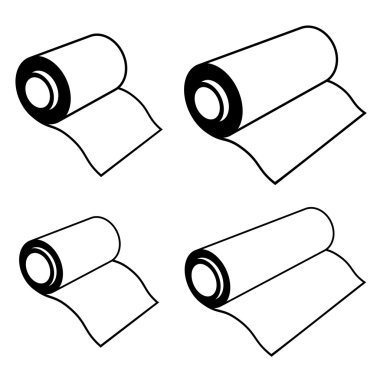 herhangi bir folyo siyah sembolleri rulo