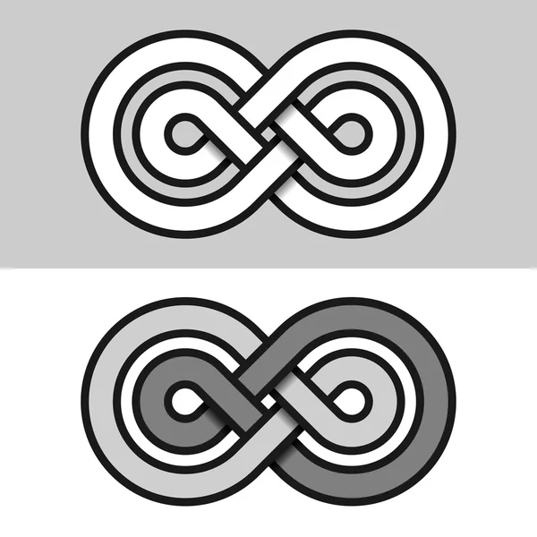 Symbole de papier éternité infinité — Image vectorielle