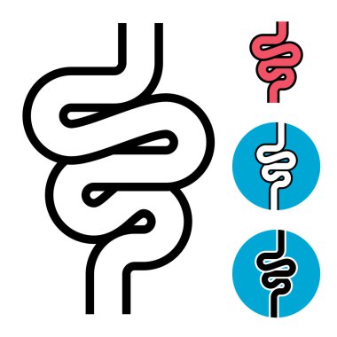 intestine simple symbol clipart