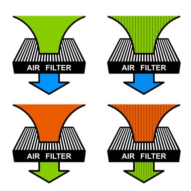 air filter symbols clipart