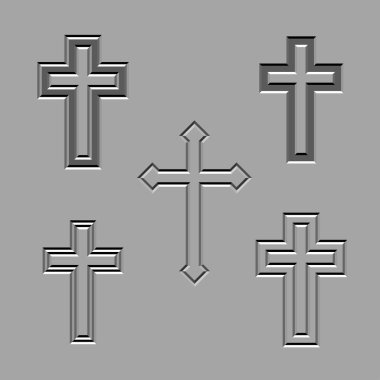 taş oyma Hıristiyan haçlar