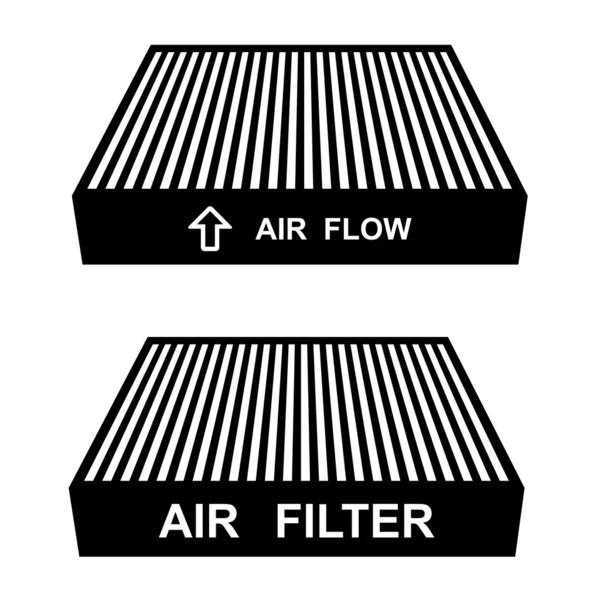 Symbole filtr powietrza — Wektor stockowy