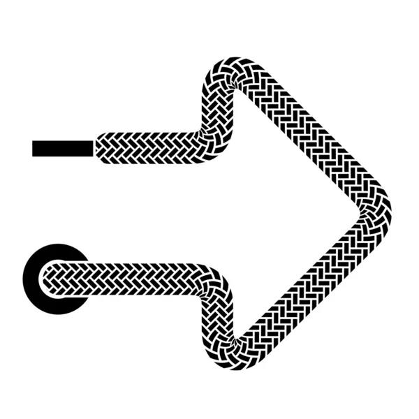 Pfeil-Symbol für Schnürsenkel — Stockvektor