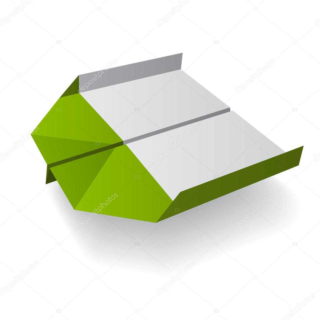 origami paper airplane