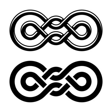 Unity knot symbols clipart