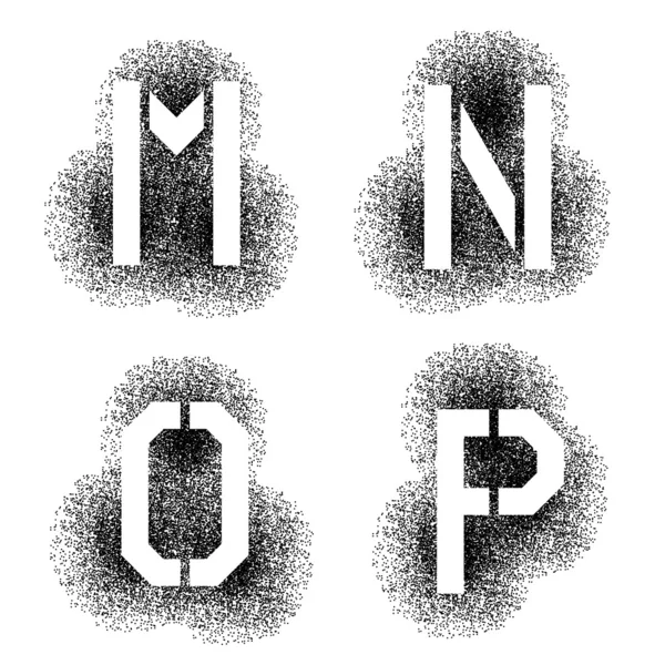 Stencil spray font letters Stock Vector Image by ©happyroman 63453671