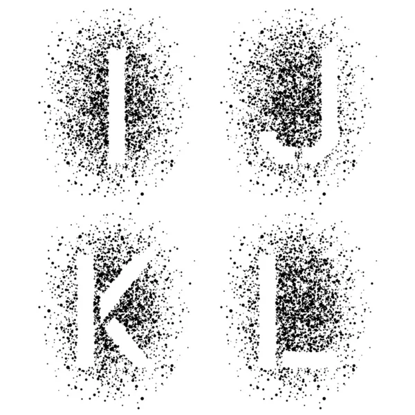 Spray stencil of letters Stock Vector by ©happyroman 59096955