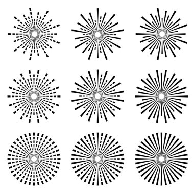 Starbursts siyah sembolleri