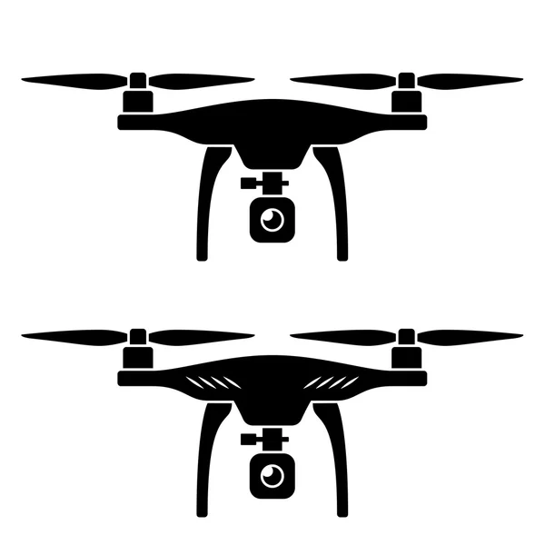 Quadcopter teledirigido RC — Vector de stock