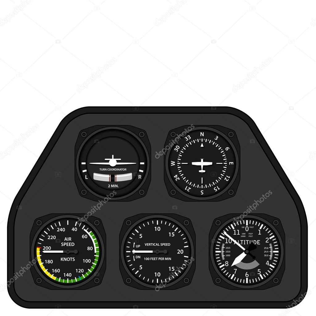 aviation airplane glider dashboard