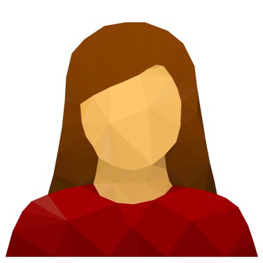 üçgen kadın kullanıcı avatar simge