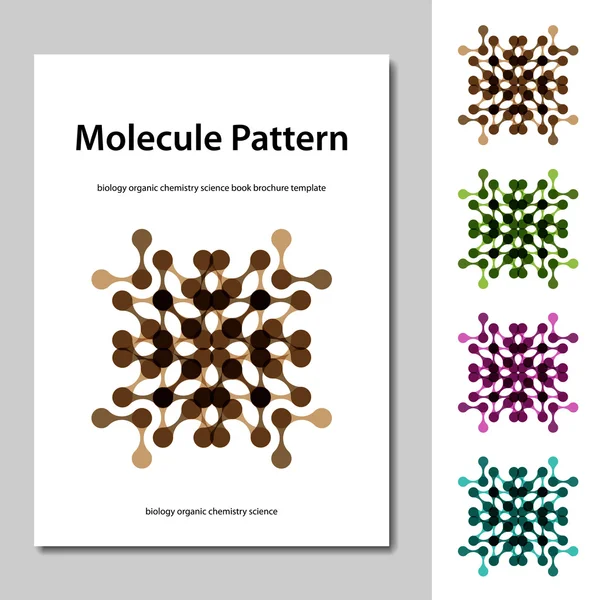 Cząsteczka nauki wzór broszura szablon Ilustracje Stockowe bez tantiem