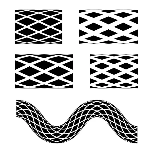 Symboly černé bezešvé zahradní hadice — Stockový vektor