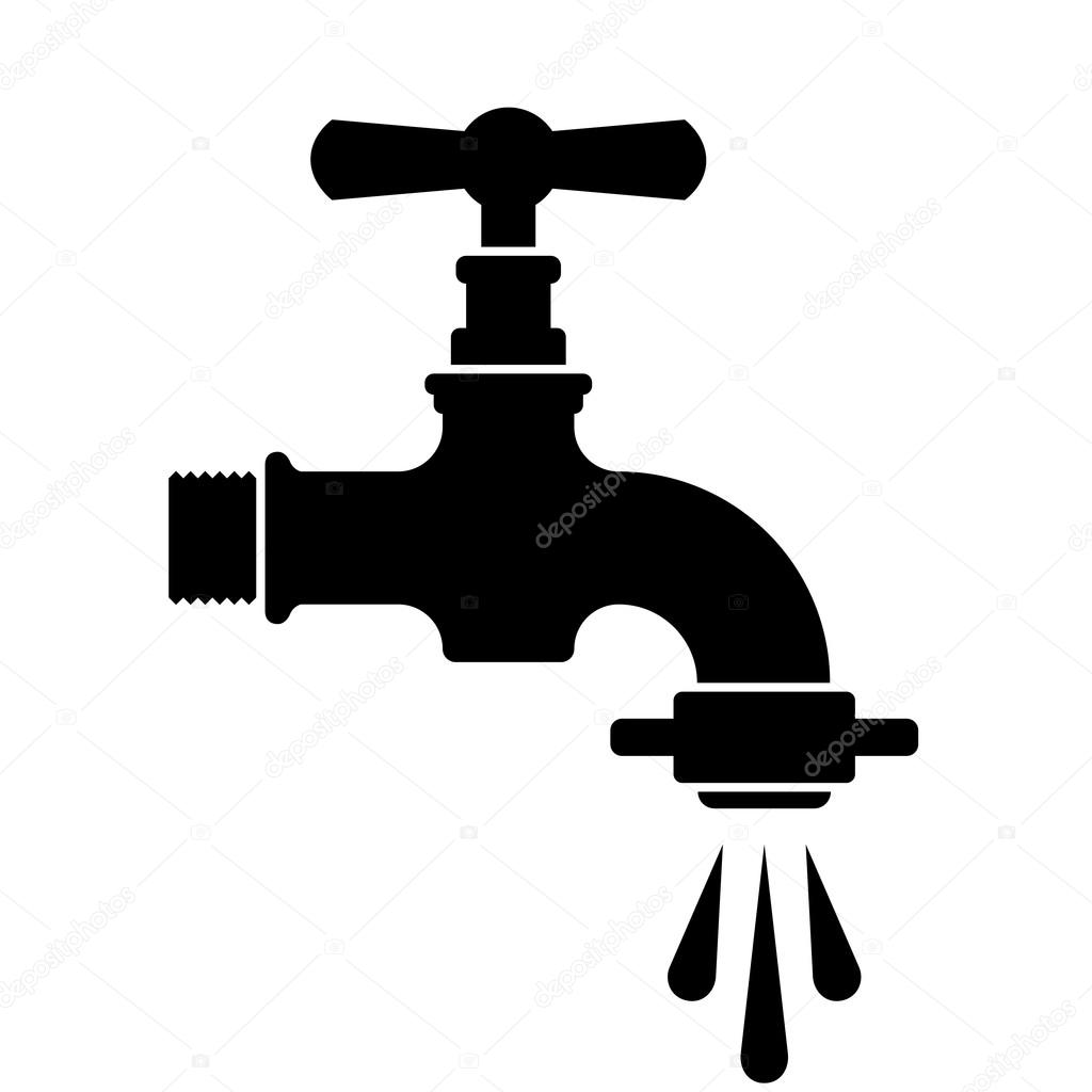 retro water faucet tap symbol