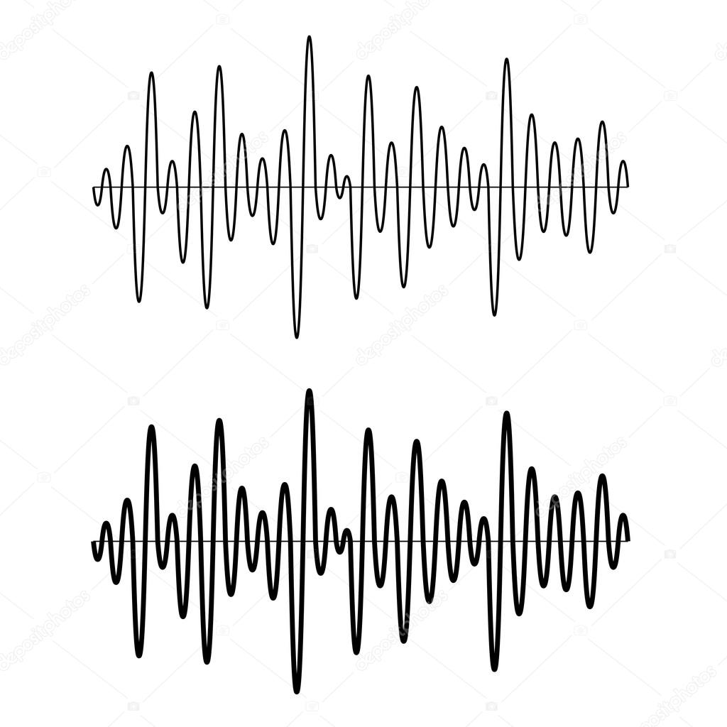 seamless sinusoidal sound wave lines
