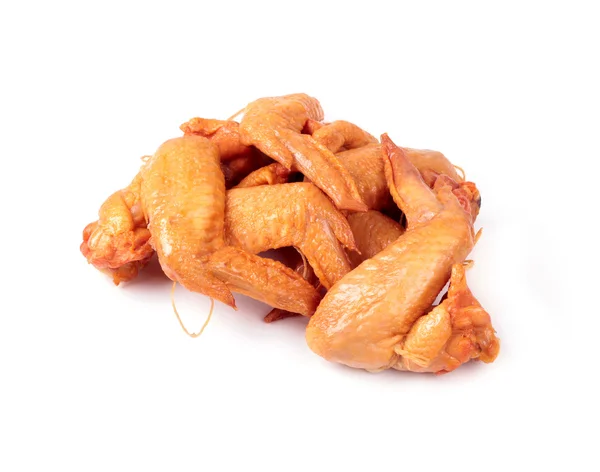 Appetizing chicken wings on a white background — Stock Photo, Image