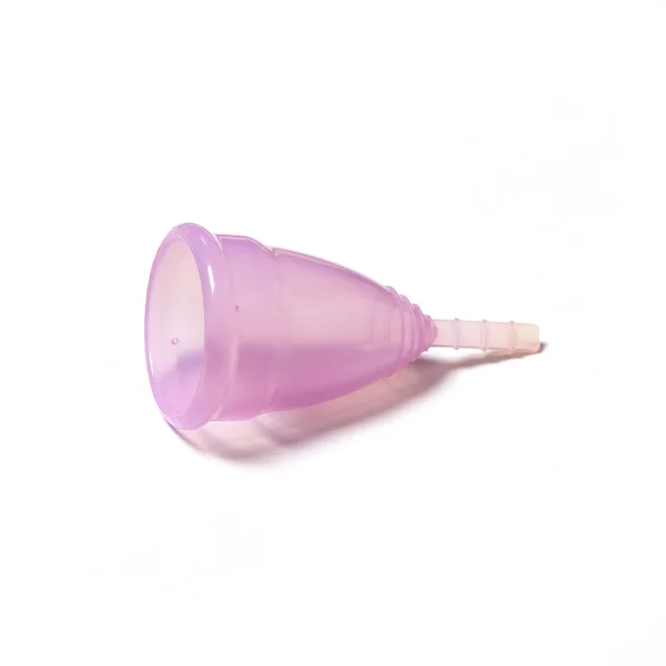 Menstrual cup on a white background. Stock Image
