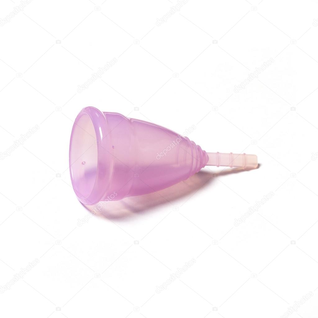 menstrual cup on a white background.