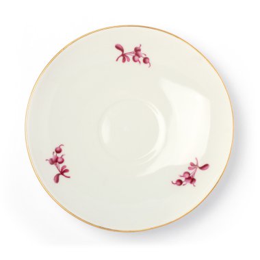 Vintage desen ve beyaz zemin üzerine altın kenarlıklı plaka