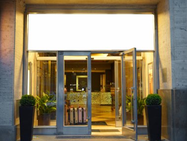 Zürih Stok Fotoğrafları Stok Resimlerindeki Boş Billboard İsviçre Oteli