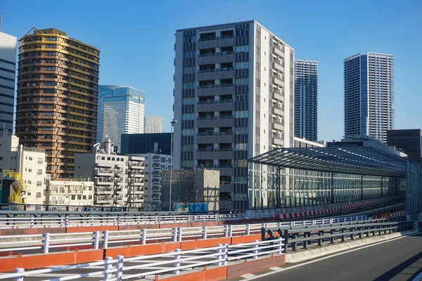 Tsukiji Köprüsü Tokyo Yolu Japon Stok Fotoğrafları Stok Resimleri — Stok fotoğraf