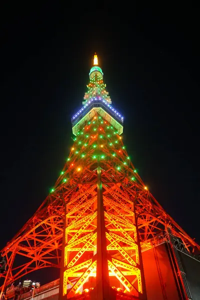 Tokio toren 's nachts Tokio Gratis Stock Foto Stock Foto Afbeeldingen — Stockfoto