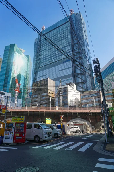 Tokyo Skyscrapers Railway Station Japan Stock Photo Stock Images Stock Pictures — Stock Photo, Image