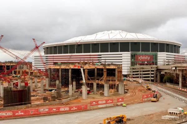 Construction Site Of New Stadium Sits Next To Georgia Dome — Stock Photo, Image